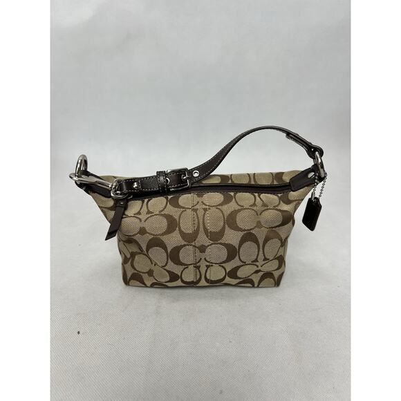 COACH mini wristlet signature C handbag - Picture 2 of 8